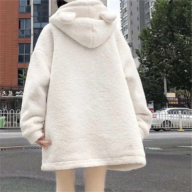 Kinky Cloth Kawaii Wool Coat Loose Jacket