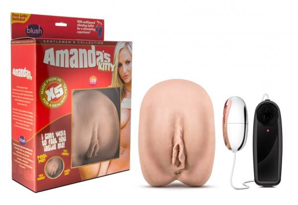 Blush Novelties Men's Toys Amanda's Latin Kitty Tan Realistic Vagina Stroker
