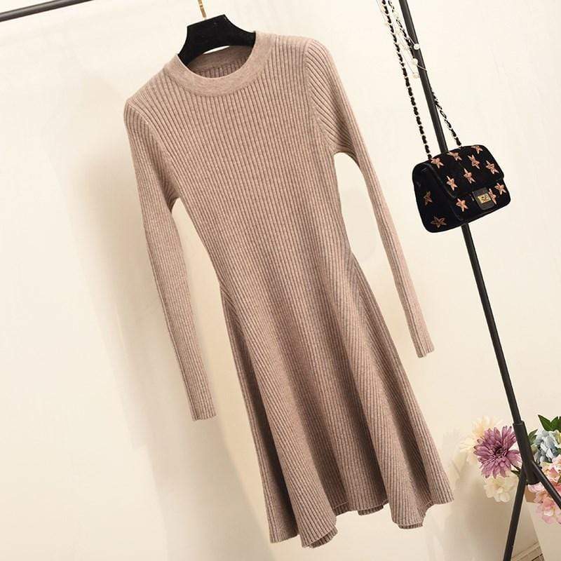 Baby Doll Knit Sweater Dress