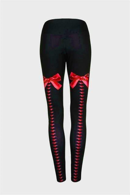Kinky Cloth red / S Bow Tie Leggings