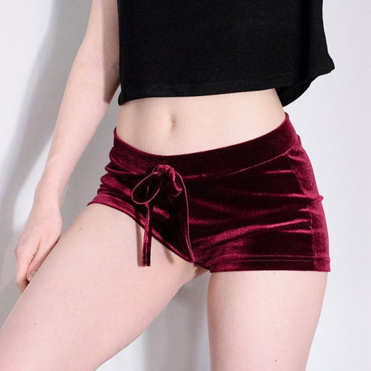 Kinky Cloth Classic Velvet Drawstring Shorts