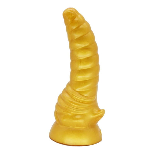 Kinky Cloth 201202902 Golden Curved Large Golden Silicone Dildo