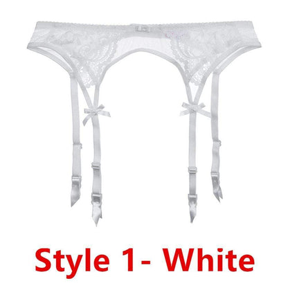 Kinky Cloth Lingerie White-365458 / L Lace Suspender Garter Belt
