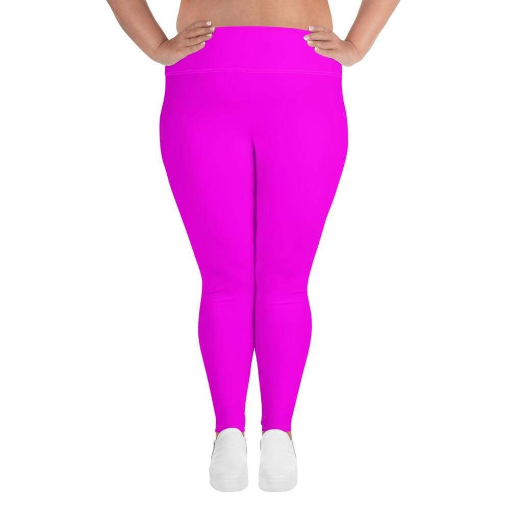 Neon Pink Plus Size Leggings – Kinky Cloth