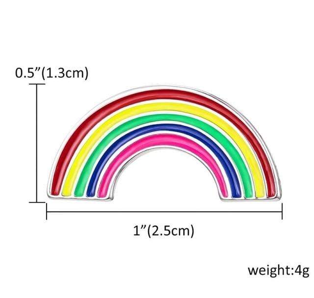 Kinky Cloth Rainbow2 Rainbow Pride Enamel Pins