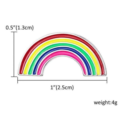 Kinky Cloth Rainbow2 Rainbow Pride Enamel Pins