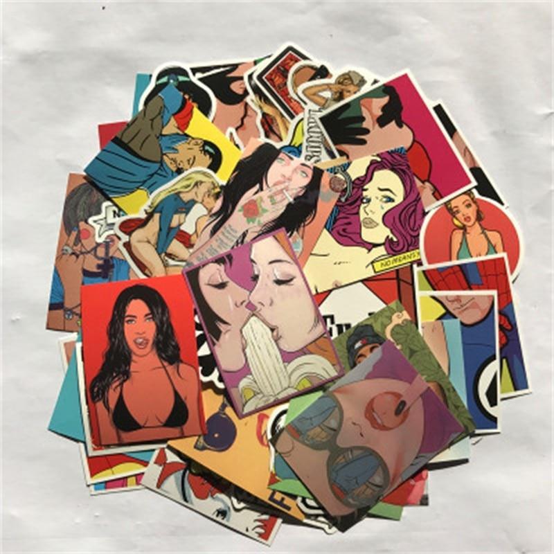 Pop Culture Art Stickers (52 pieces)