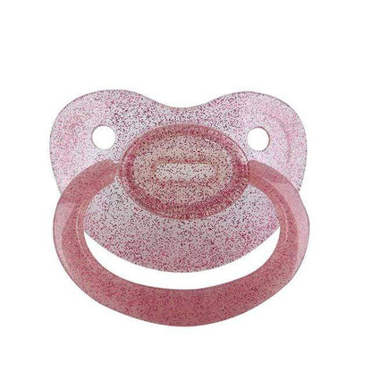 Kinky Cloth Purple Transparent Silicone Adult Glitter Pacifier