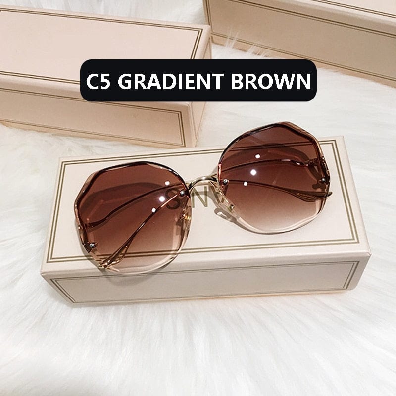 Kinky Cloth Gradient Brown / Adult Tea Gradient Sunglasses