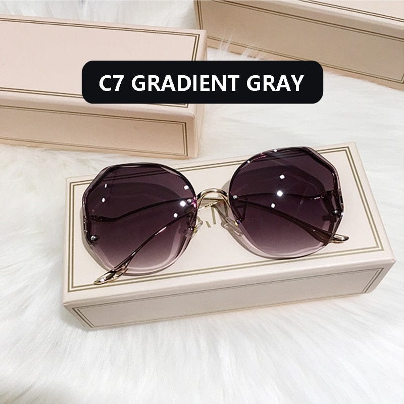 Kinky Cloth Gradient GrayPurple / Adult Tea Gradient Sunglasses