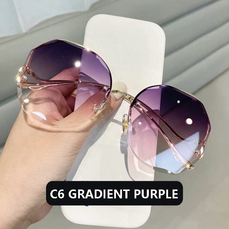 Kinky Cloth Gradient  Purple / Adult Tea Gradient Sunglasses
