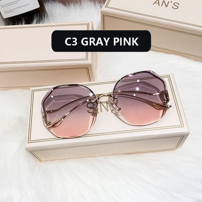 Kinky Cloth Gray Pink / Adult Tea Gradient Sunglasses