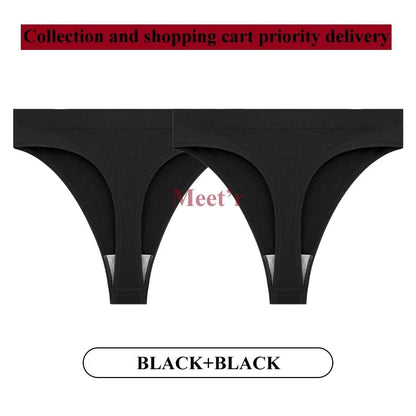Kinky Cloth BB / XS / 2pcs 2Pcs/Lot Low-waist High Elasticity Thong