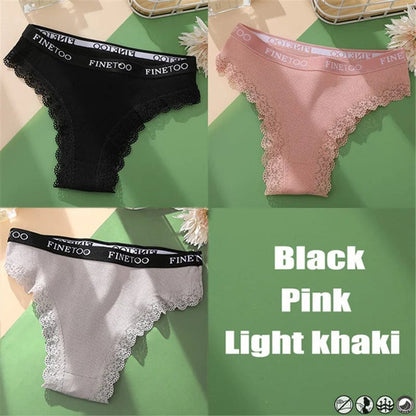Kinky Cloth set 10 / M / Set 3PCS/Set Cotton Lace Panties