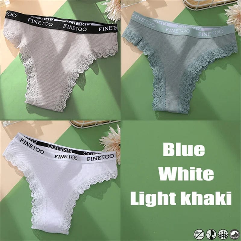 Kinky Cloth set 13 / M / Set 3PCS/Set Cotton Lace Panties