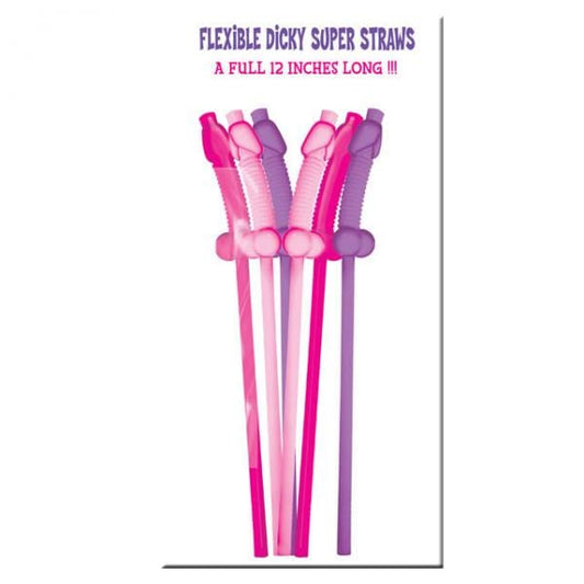 Hott Products Extras Bachelorette Flexy Super Straw Set 10 Count