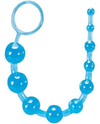 Blush Novelties Anal Toys Basic Anal Beads - Blue