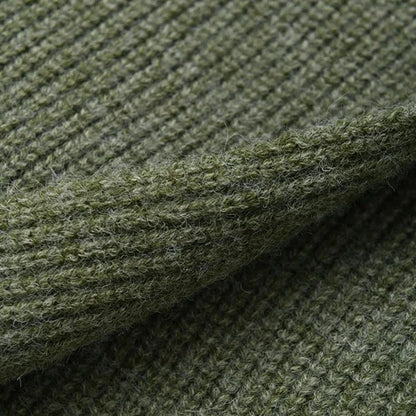 Kinky Cloth Belted Pocket Knitting Cardigan Sweater