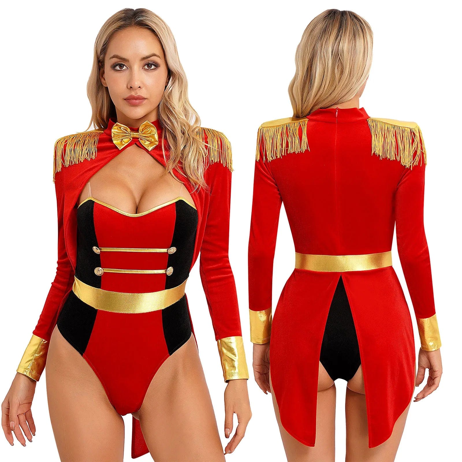 Kinky Cloth Red A / S Circus Ringmaster Outfit Costumes