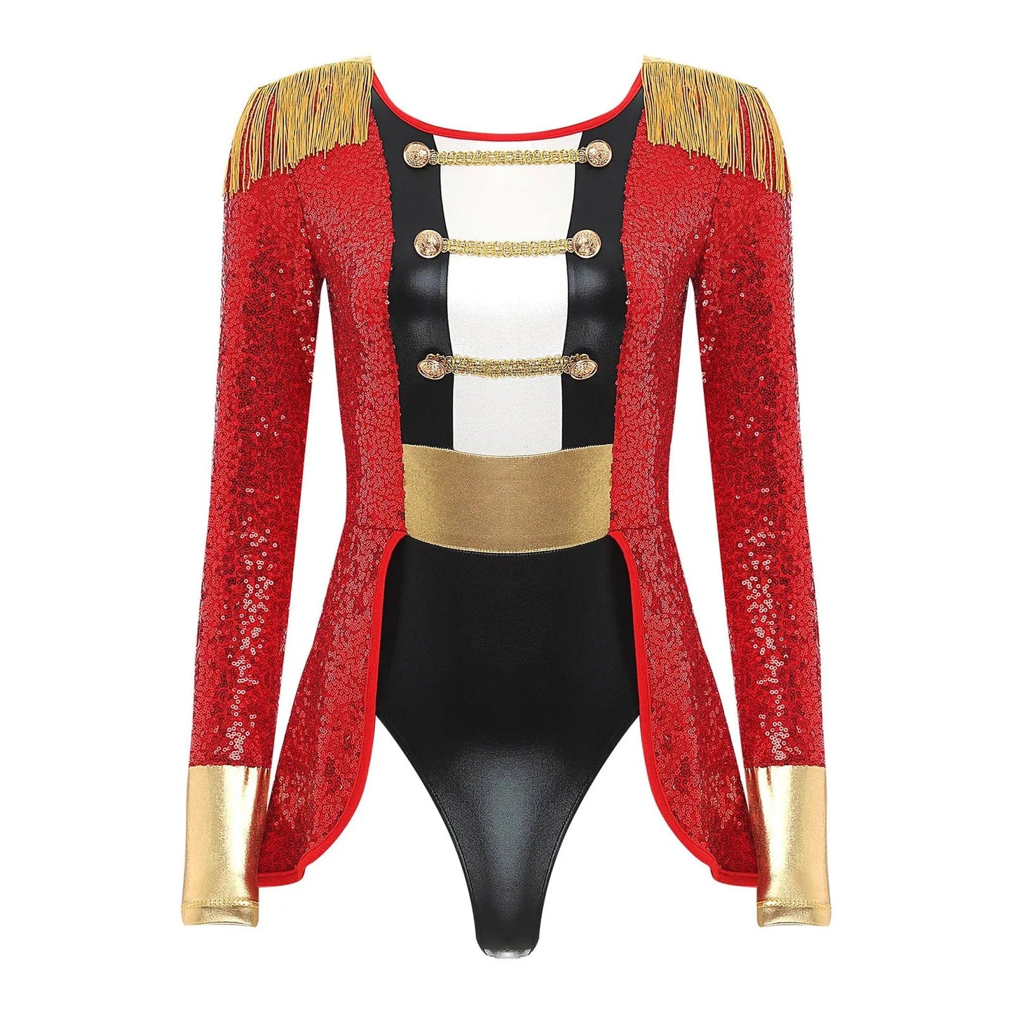 Kinky Cloth Red B / S Circus Ringmaster Outfit Costumes