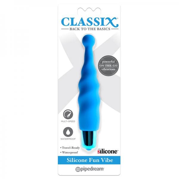 Pipedream Products Vibrators Classix Silicone Fun Vibe Blue
