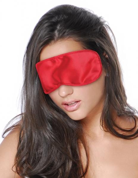 Pipedream Products Bondage Fetish Fantasy Red Satin Love Mask O/S