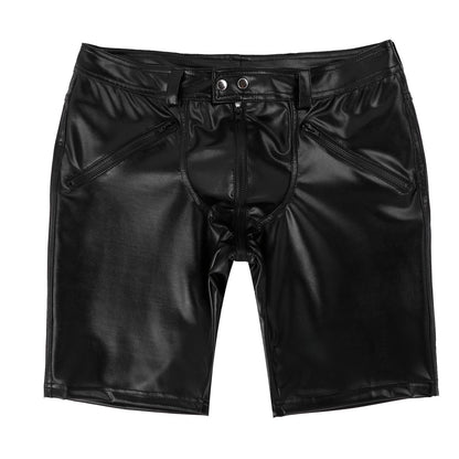 Kinky Cloth Full Zipper Moto Shorts