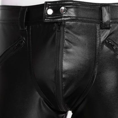 Kinky Cloth Full Zipper Moto Shorts