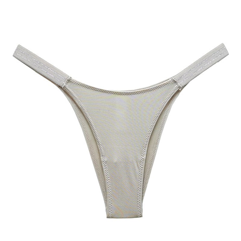Kinky Cloth Beige / S G String Bikini Underwear