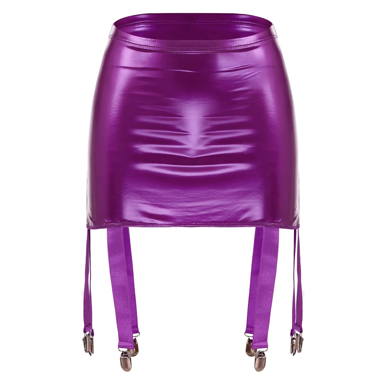 Kinky Cloth Purple / S Garter Buckle Belt Clips Skirts
