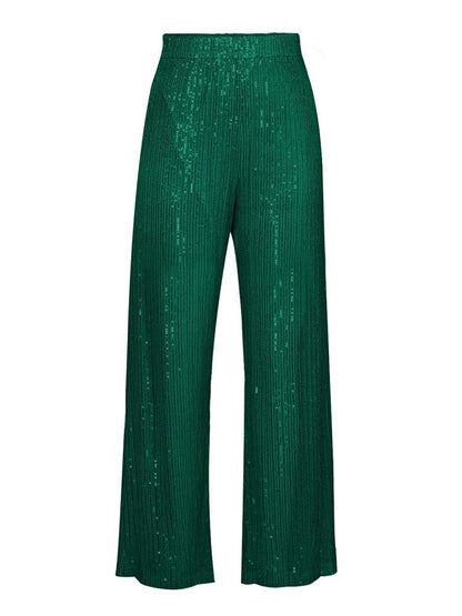 Kinky Cloth Green Pants / S Glitter Suit Pants 3 Piece Set