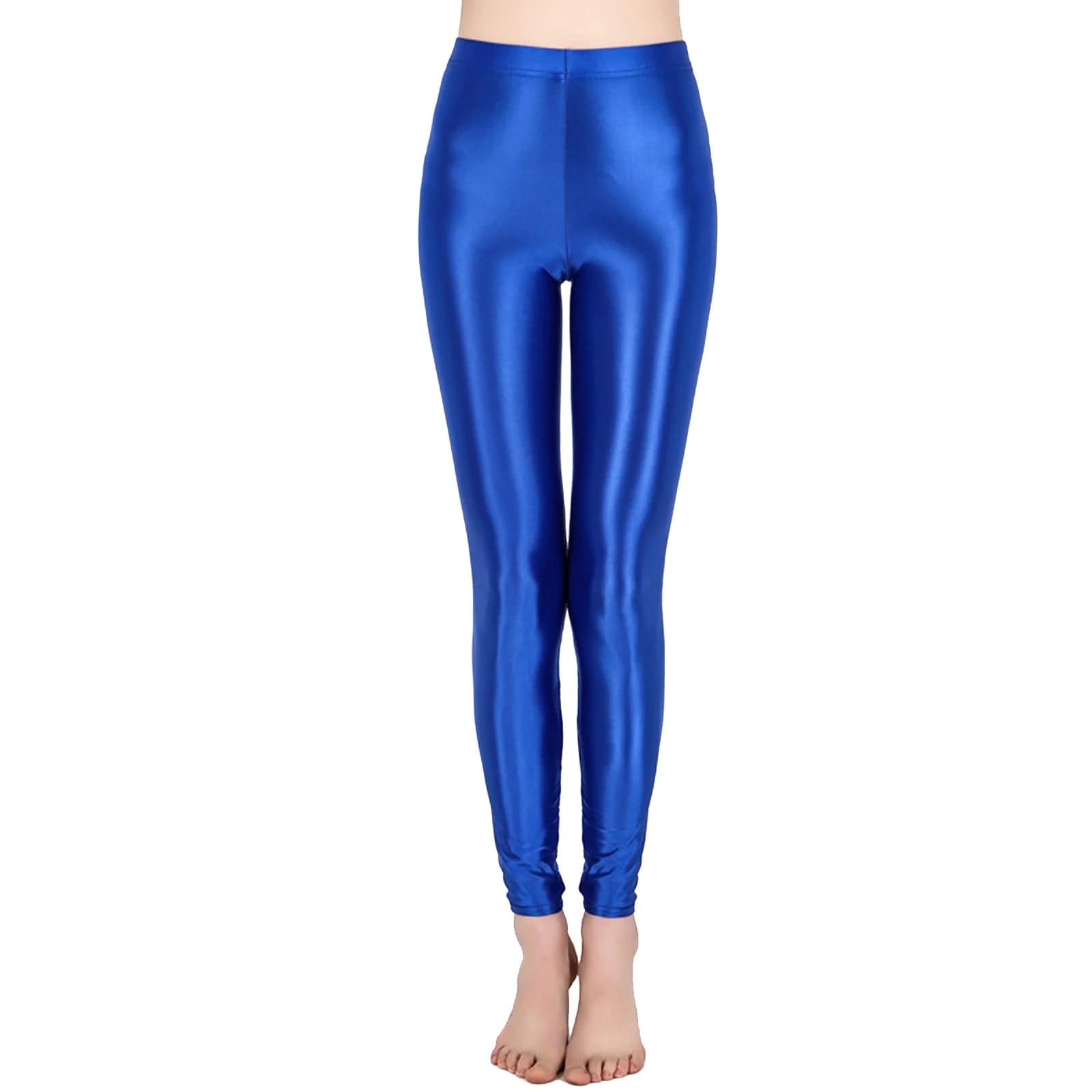 Kinky Cloth Royal Blue B / M Glossy Elastic Leggings Pants