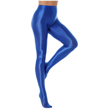 Kinky Cloth Blue / M Glossy Pantyhose Pants