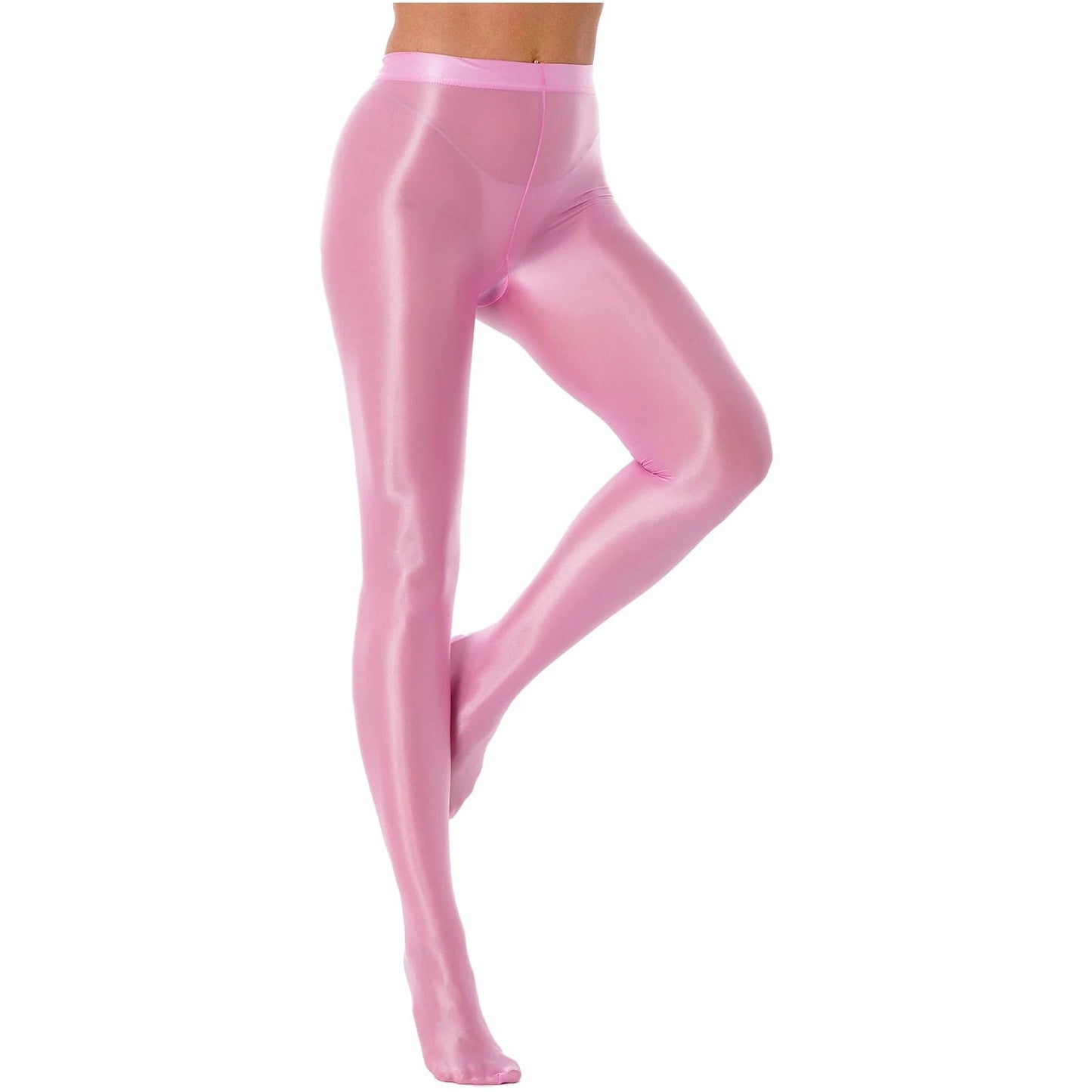 Kinky Cloth Pink / M Glossy Pantyhose Pants