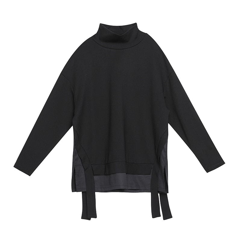 Kinky Cloth black / M High Collar Loose Fit Sweatshirt
