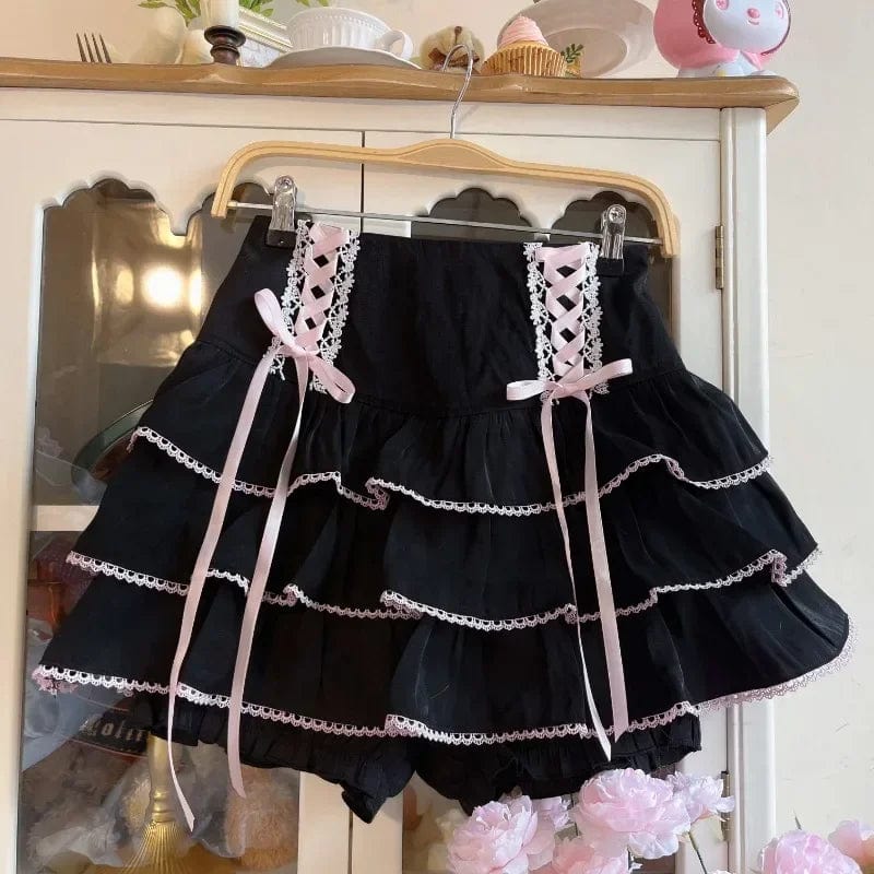 Kinky Cloth Black / S High Waist Bandage Mini Skirt