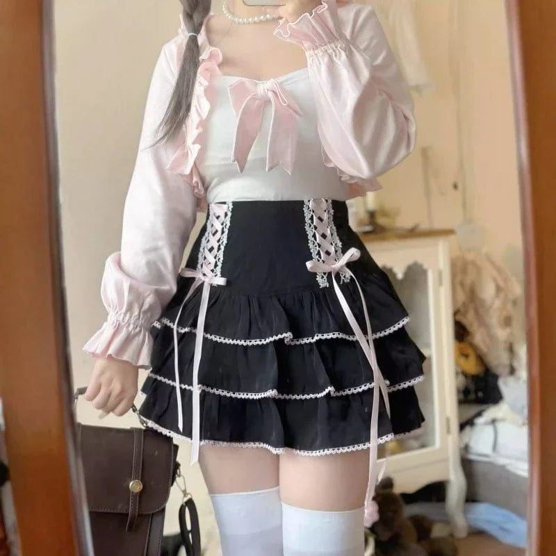 Kinky Cloth High Waist Bandage Mini Skirt