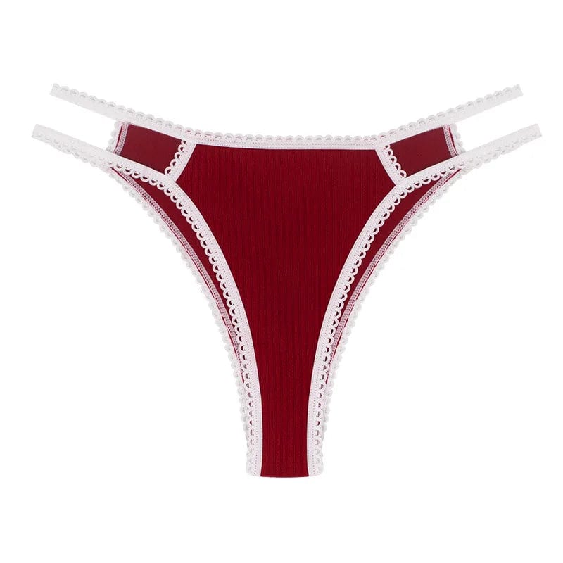 Kinky Cloth Red / XS / 1pc Hollow Out G String Underwear