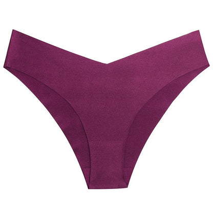 Kinky Cloth PURPLE / M / CHINA | 1pc Ice Silk Low-waist Underwear