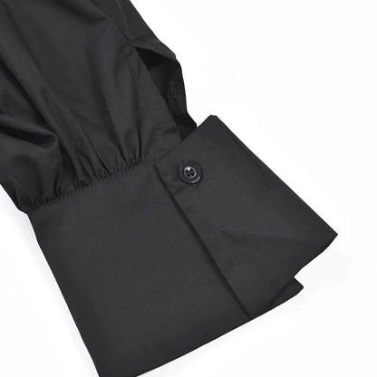 Kinky Cloth Irregular Oversized Long Sleeve Blouse