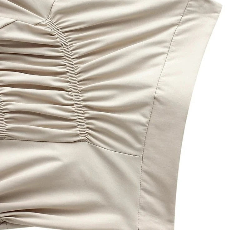 Kinky Cloth Irregular Pleated Half-body Skirt