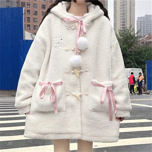 Kinky Cloth Kawaii Wool Coat Loose Jacket