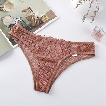 Kinky Cloth Pink / S / China | 1pc Lace Hollow Out Panties
