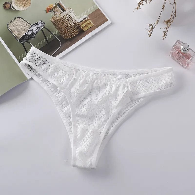 Kinky Cloth White / S / China | 1pc Lace Hollow Out Panties