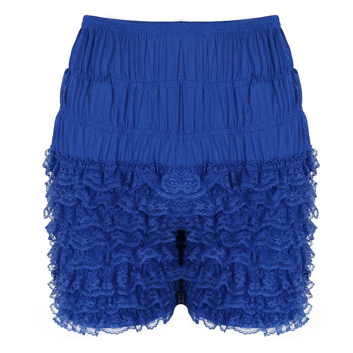 Kinky Cloth Blue / M Lace Sissy Frilly Ruffle Shorts