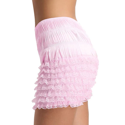 Kinky Cloth Lace Sissy Frilly Ruffle Shorts