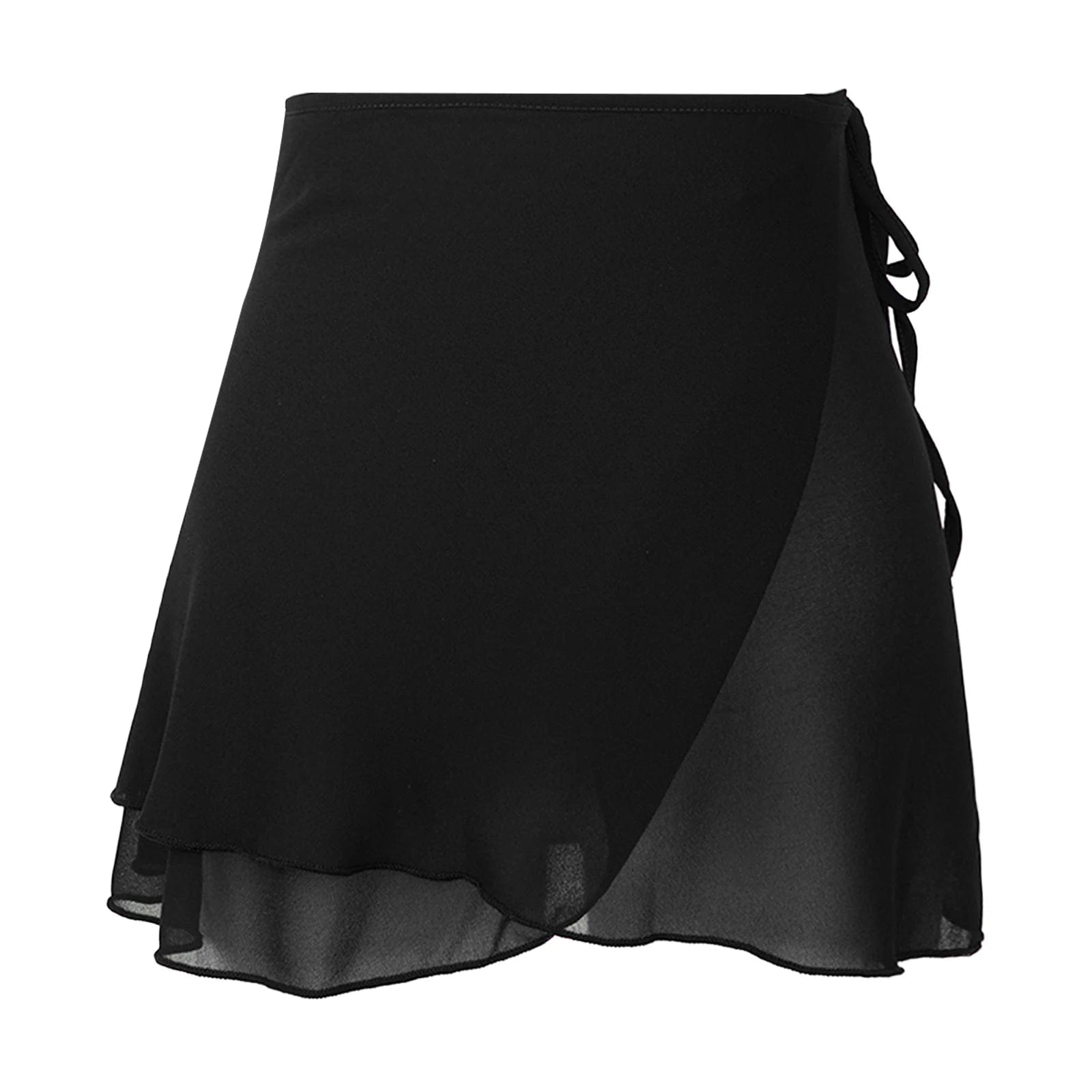 Kinky Cloth Black A / M Lace-up Chiffon Wrap Skirt