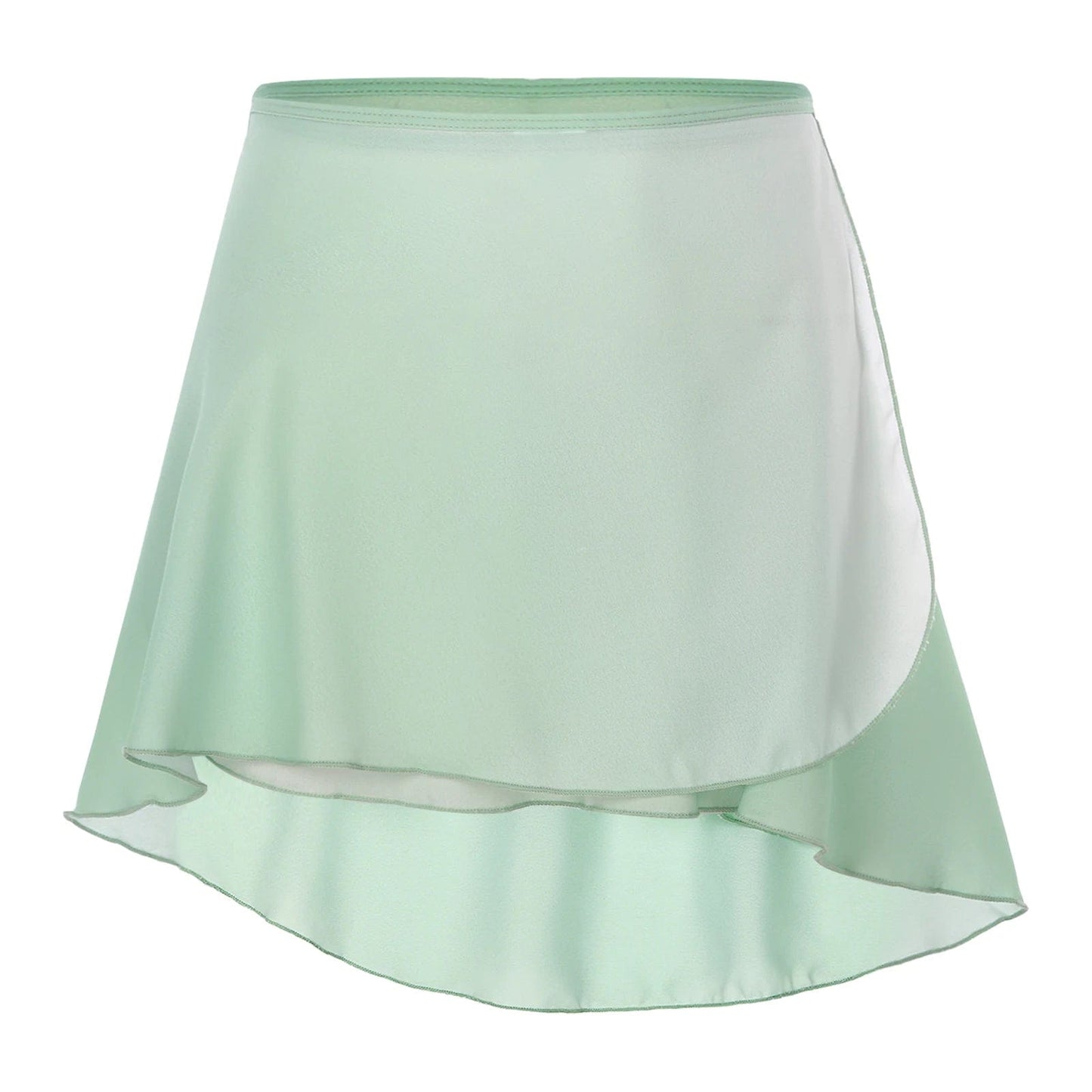 Kinky Cloth Green B / M Lace-up Chiffon Wrap Skirt