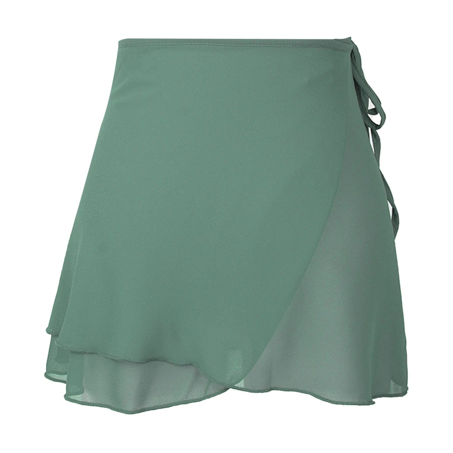 Kinky Cloth Lace-up Chiffon Wrap Skirt
