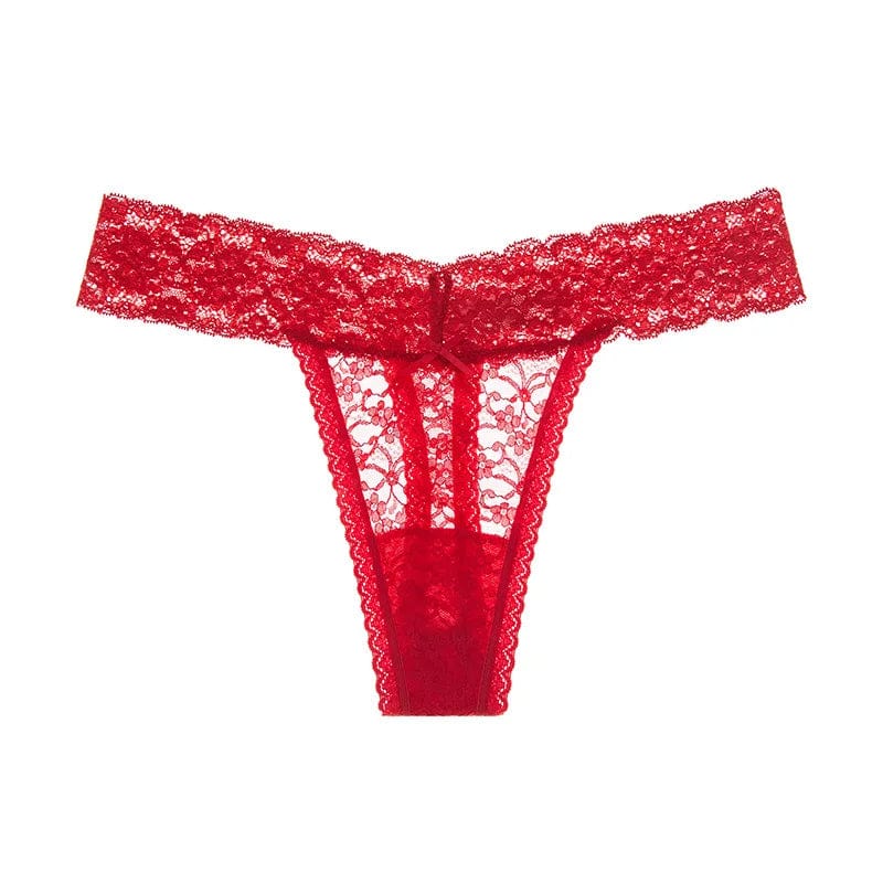 Kinky Cloth Red / S / 1pc Lingerie G String Lace Underwear